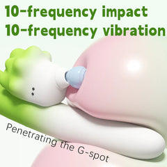 Pureros 2-in-1 Suction & Telescopic Vibrating Clitoral G Spot Vibrator