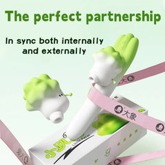 Pureros 2-in-1 Suction & Telescopic Vibrating Clitoral G Spot Vibrator