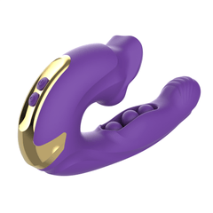 Pureros Rose Muncher Clitoris Biting Rolling Ball G Spot Vibrator