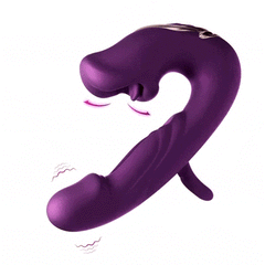 Pureros Rose Muncher Tapping G-Spot Vibrator Tongue Clitoral Stimulator
