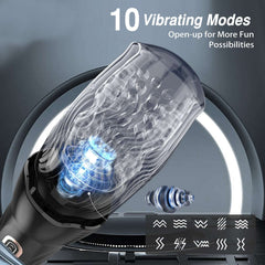 Pureros 3.0 Version Male Rose Thrusting Rotating And Vibrating Oral Sex Masturbation Cup