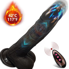 Pureros 6.6‘’ Vibrating Thrusting Swing Thick Long Lifelike Dildo With Remote Control