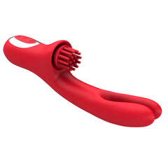 Pureros 3 In 1 Clit Tickling G Spot Wiggling Dildo Vibrator