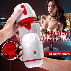 Pureros 3 In 1 Detachable Fully Automatic Tongue Licking Suction Vibration Male Stroker