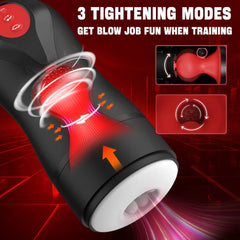 Pureros 3 Swirling 5 Tightening 10 Vibration Male Blowjob Stroker