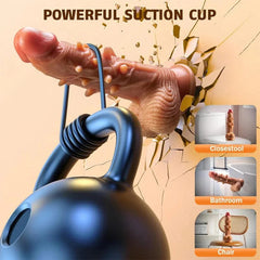 Pureros 3 Thrusting & 9 Vibration G Spot Anal Stimulation Heating Dildo
