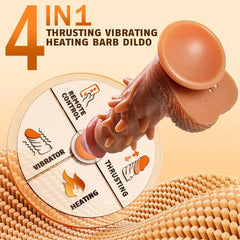 Pureros 3 Thrusting & 9 Vibration G Spot Anal Stimulation Heating Dildo