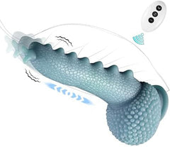 Pureros 9.06in Thrusting Monster Snail Dildo Vibrator with 3 Thrusting & 9 Vibrating Modes