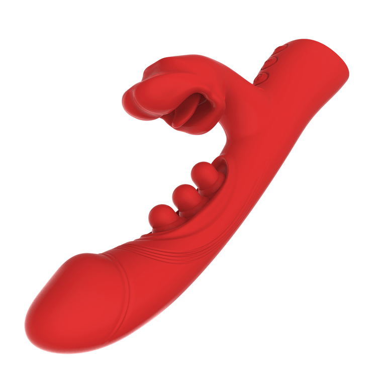 Pureros Red Note - Mouth Biting Tapping Rabbit Clitoral G-spot Vibrator