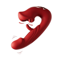 Pureros Rose Muncher Tapping G-Spot Vibrator Tongue Clitoral Stimulator