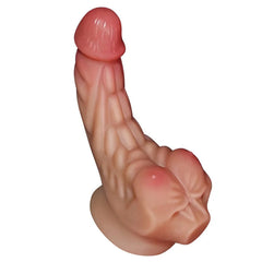 Pureros 6.69in Realistic Abdominal Muscle Dildo With Sucker