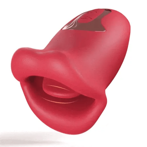Pureros Rose Muncher 10 Biting & 10 Vibrating Modes Stimulate Nipple Clitoral Tongue Vibrator