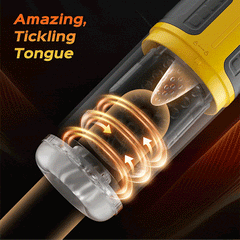 Pureros Dual Stimulation Thrusting and Rotating Vibrating Male Msturbation Toy