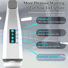 Pureros 007-Ⅲ Penis 4D  Clip Suction Smart Real Voice Tongue Lick Male Masturbator Cup