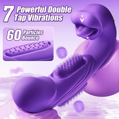 Pureros Rose Muncher Mouth Biting Tapping Ultimate Pleasure G Spot Vibrator