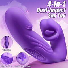 Pureros Rose Muncher Mouth Biting Tapping Ultimate Pleasure G Spot Vibrator