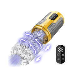 Pureros Dual Stimulation Thrusting and Rotating Vibrating Male Msturbation Toy