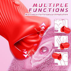 Pureros Omysky Rose Muncher - Mouth Biting Tongue Licker Clitoral Vibrator