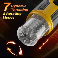 Pureros Dual Stimulation Thrusting and Rotating Vibrating Male Msturbation Toy