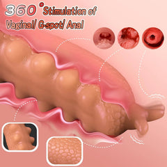Pureros 9.06in Thrusting Monster Snail Dildo Vibrator with 3 Thrusting & 9 Vibrating Modes