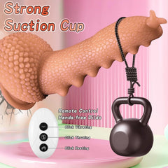 Pureros 9.06in Thrusting Monster Snail Dildo Vibrator with 3 Thrusting & 9 Vibrating Modes