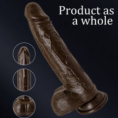 Pureros 6.6‘’ Vibrating Thrusting Swing Thick Long Lifelike Dildo With Remote Control