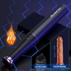 Pureros Baseball - Automatic Telescopic Dildo With Tongue Licking And Heating Function