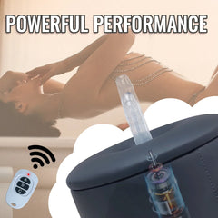 Pureros Black Stool Thrusting Sex Machine With Remote Control