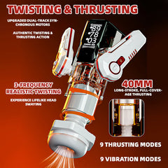 Pureros Breaking Dawn Mech Automatic Rotating Telescopic Heating Male Masturbator