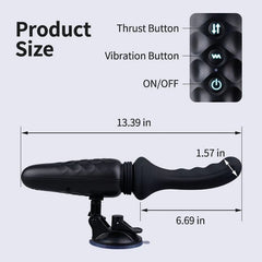 Pureros Dark Knight - 13.39In Powerful Vibrating Auto Thrusting Dildo Machine