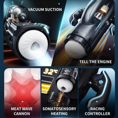 Pureros Deluxe Vibrating Sucking Heating Male Masturbator