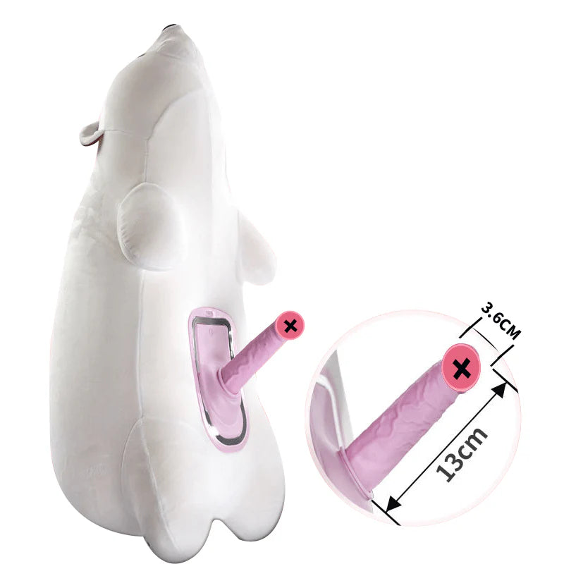 Pureros Discreet Infinity Pillow Polar Bear Remote Control Sex Machine