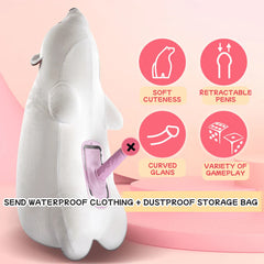 Pureros Discreet Infinity Pillow Polar Bear Remote Control Sex Machine