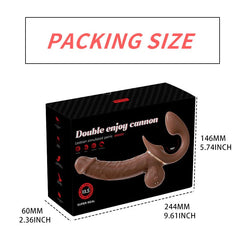 Pureros Double-Ended Dildos Female 10 Frequency Variable Sex Machine Clitoris Vibrator
