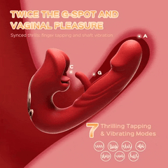Pureros Rose Muncher Tapping G-Spot Vibrator Tongue Clitoral Stimulator