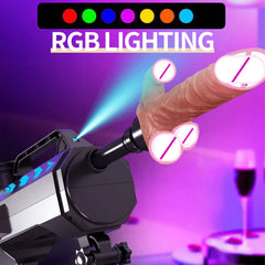 Pureros Fully Automatic Telescopic Dildo Machine Female Masturbator