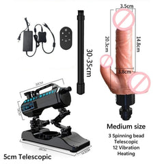 Pureros Fully Automatic Telescopic Dildo Machine Female Masturbator
