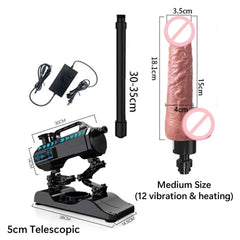 Pureros Fully Automatic Telescopic Dildo Machine Female Masturbator