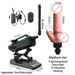 Pureros Fully Automatic Telescopic Dildo Machine Female Masturbator