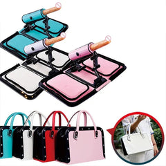 Pureros Leather Bag 1.0 Female Sex Machine Masturbation Pumping Gun With Dildos