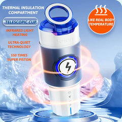 Pureros Leten Insulation Cabin Telescopic Male Masturbaor