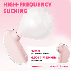 Pureros Musical Instrument Shape Discreet 2-in-1 Clitoral Suction Vibrator