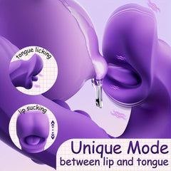 Pureros Rose Muncher Clitoris Biting Rolling Ball G Spot Vibrator