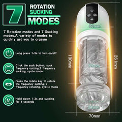 Pureros Blowjob Machine Tongue Licking Rotating Sucking Waterproof