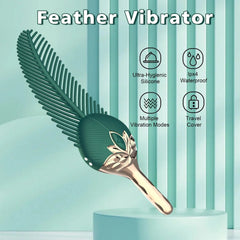Pureros Peacock Feather - Clitoral Stimulator Body Massager Couple Sex Toy With 10 Modes Vibration