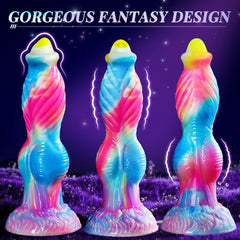 Pureros Phoenix 7 Thrusting Vibrating Big Sucker Monster Dildo 10.23 Inch
