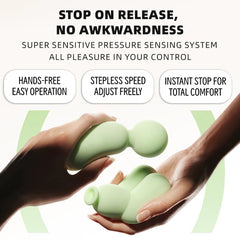 Pureros Pinch Dog Pressure Sucking Vibrator plus AV Stick Set