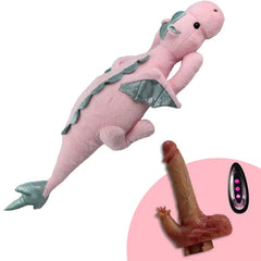 Pureros Plush Dildo Machine Thrusting Licking Dildo Machine Sex Toy With Remote Control
