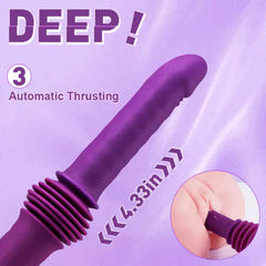 Pureros Powerful 145° Adjustable Base Heating Thrusting Vibrating Dildo Machine 11.81 Inch