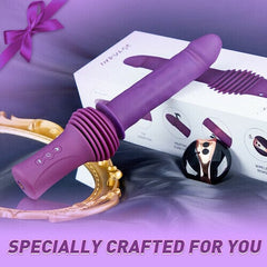 Pureros Powerful 145° Adjustable Base Heating Thrusting Vibrating Dildo Machine 11.81 Inch